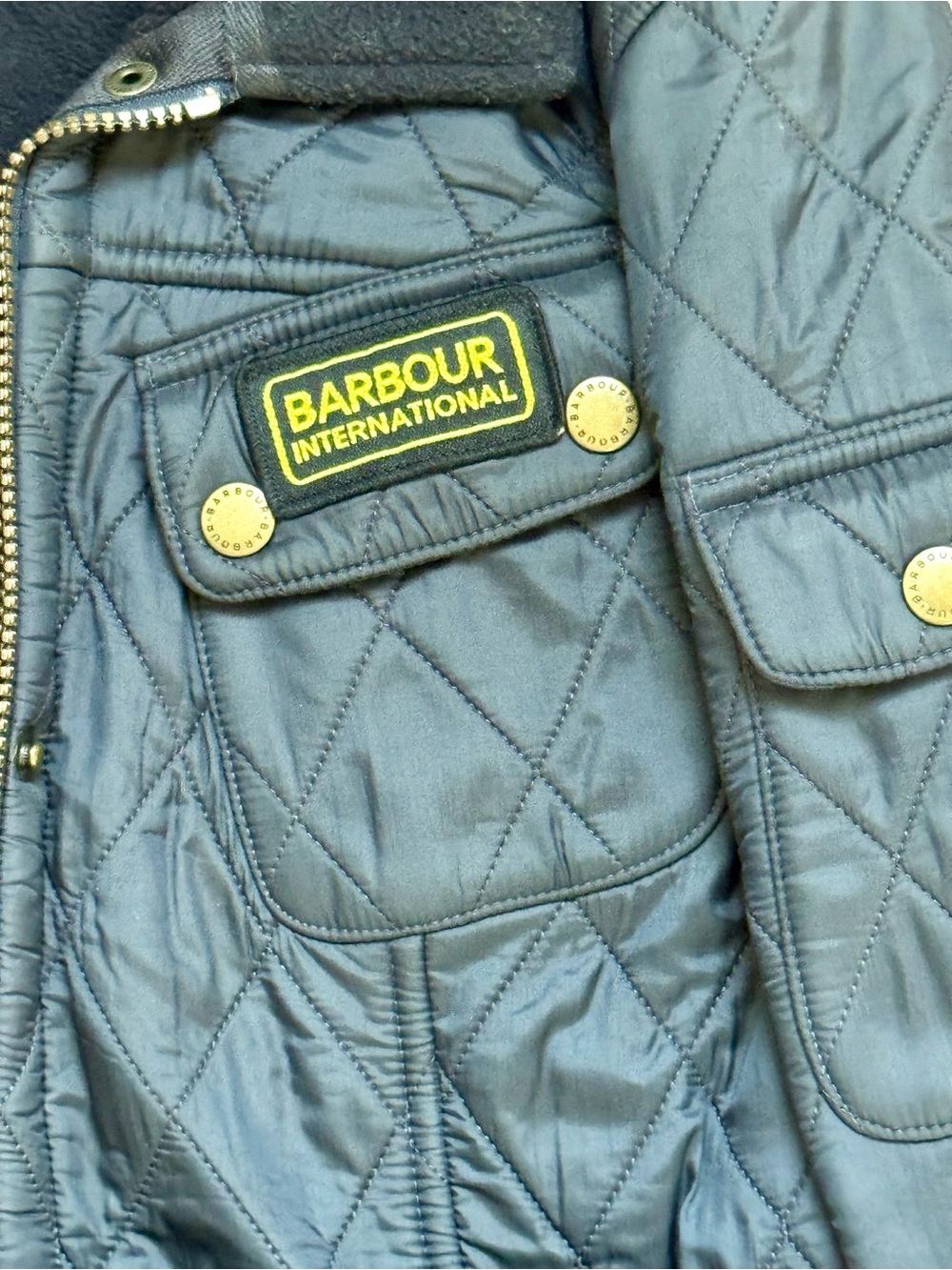 Barbour Women’s Black Quilted Belted Field Jacket, Size 4 - Picture 3 of 10